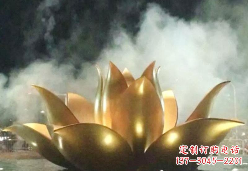 宁德不锈钢莲花喷泉雕塑——让美景更加精彩