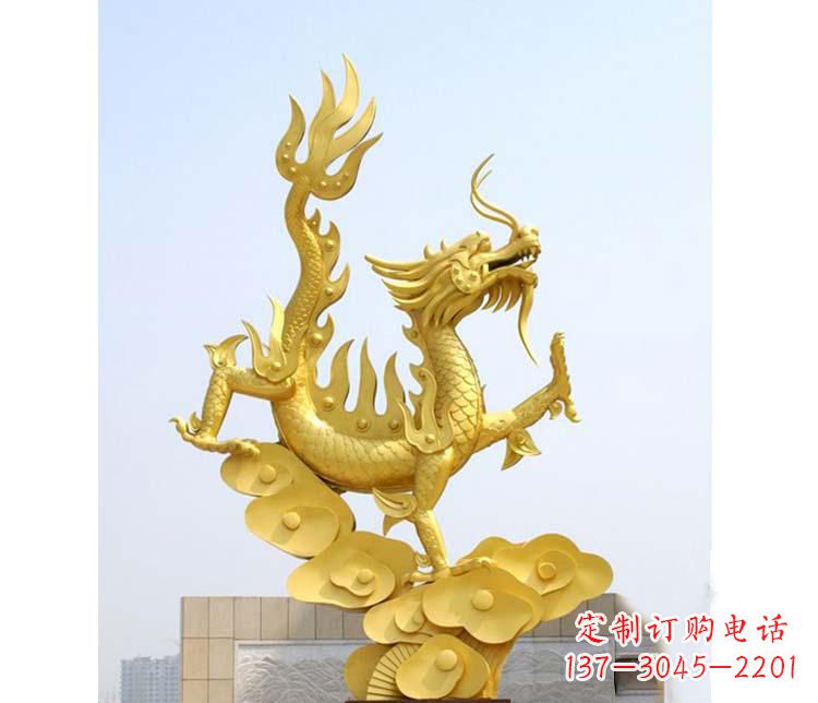 宁德不锈钢广场龙腾虎跃雕塑