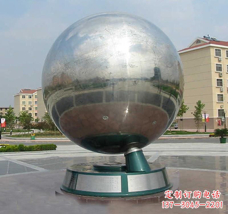 宁德不锈钢广场现代地球雕塑
