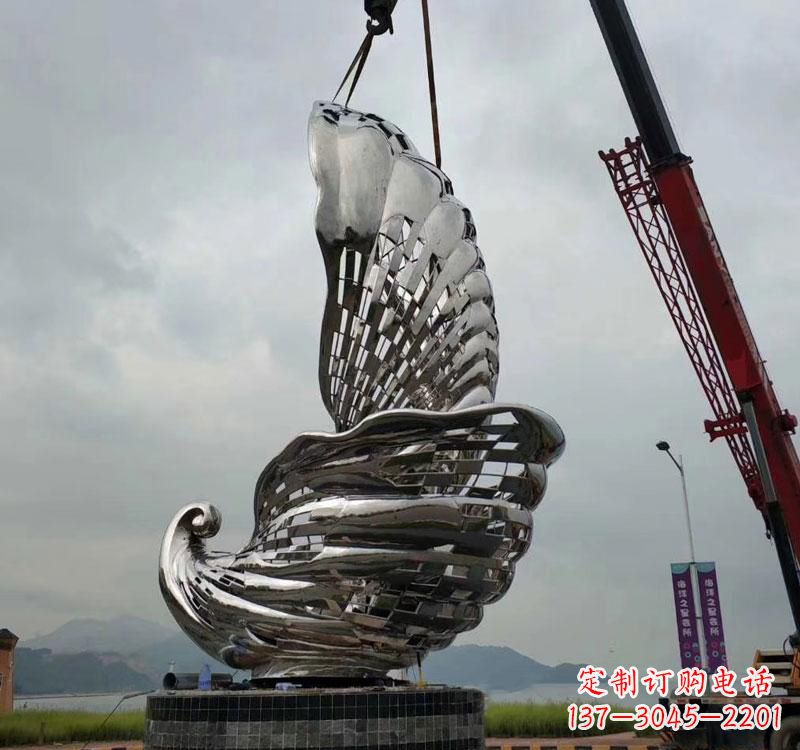 宁德不锈钢海螺雕塑2