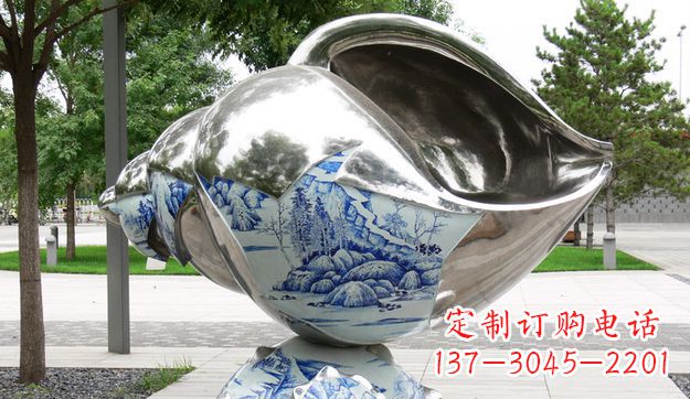 宁德不锈钢海螺景观雕塑