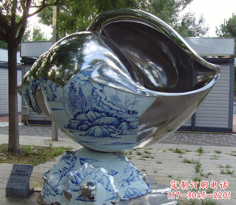 宁德不锈钢海螺雕塑