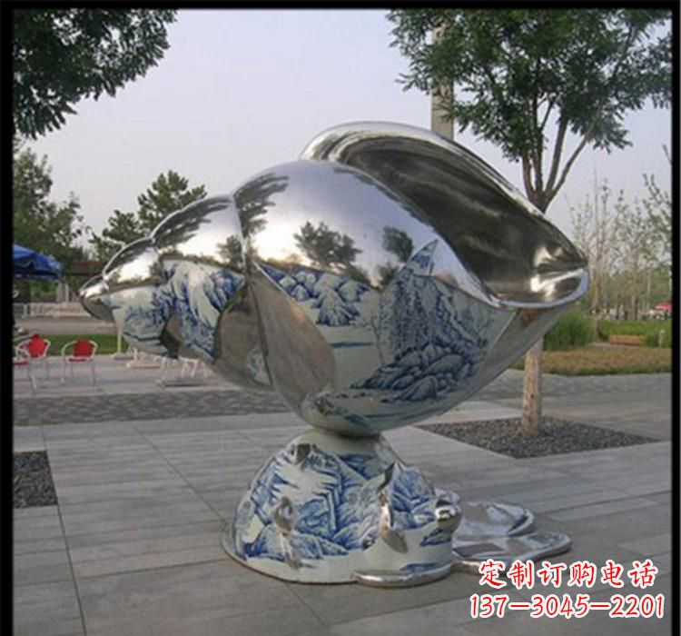 宁德不锈钢海螺景观雕塑精美的海景景观