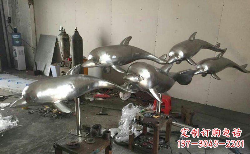 宁德不锈钢海豚雕塑