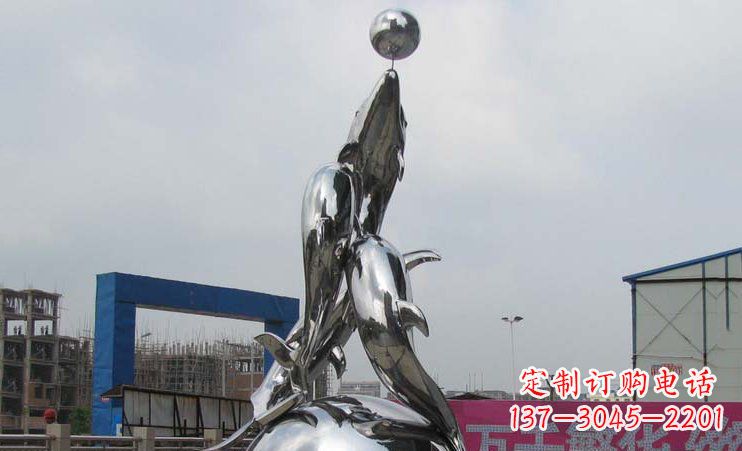 宁德不锈钢海豚雕塑海洋之美的象征