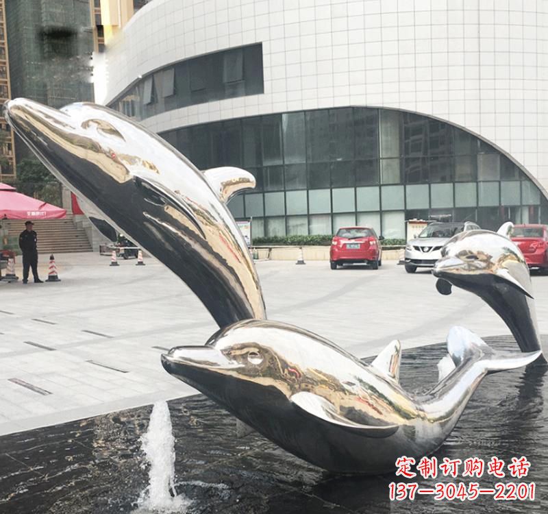 宁德不锈钢海豚雕塑艺术与美的结合