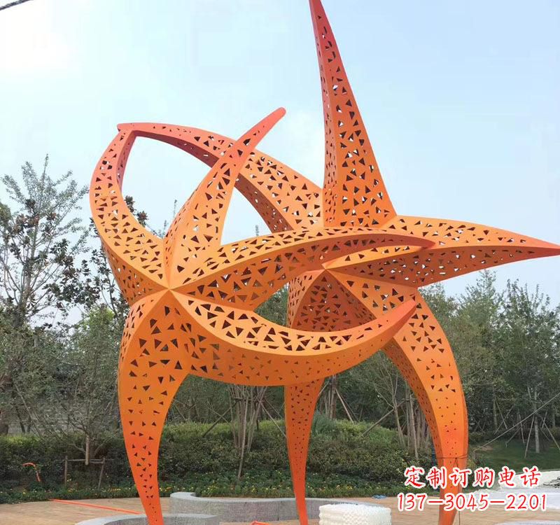 宁德不锈钢海星海洋动物雕塑——美丽的海洋艺术