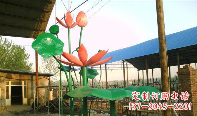 宁德不锈钢荷叶雕塑精美而优雅