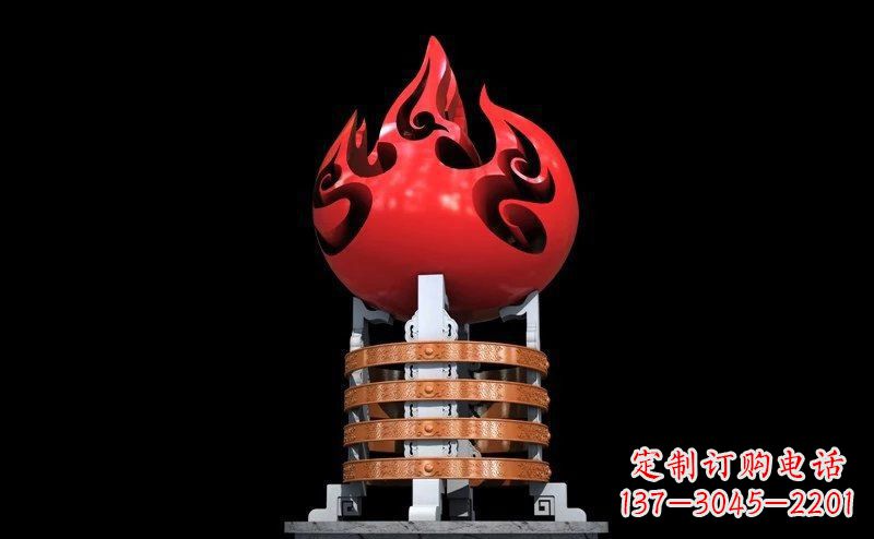 宁德不锈钢火炬雕塑传承奋进精神