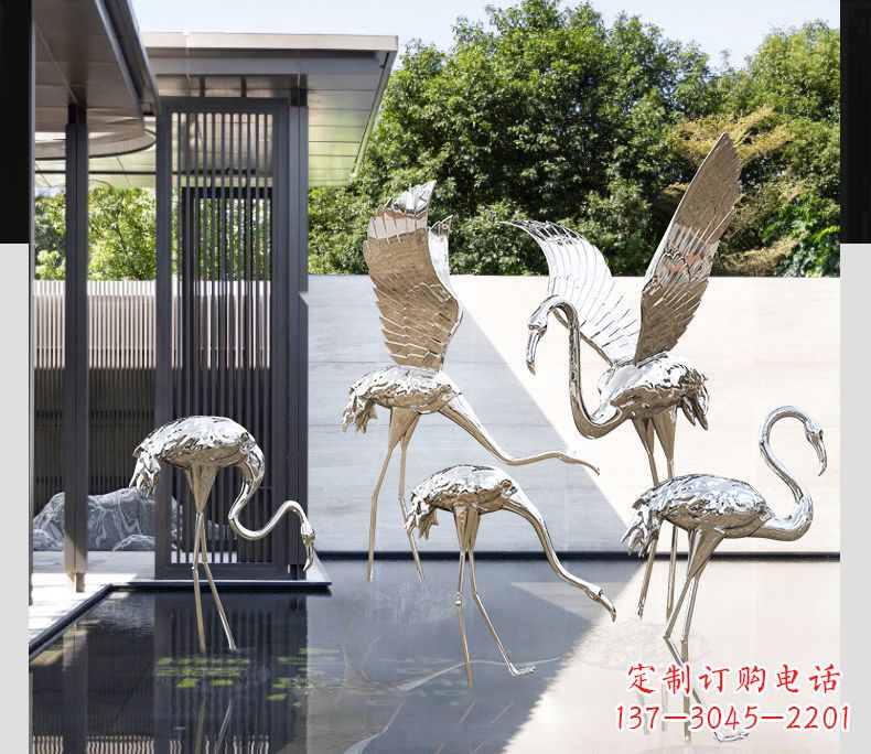 宁德不锈钢火烈鸟雕塑雕刻艺术的精粹
