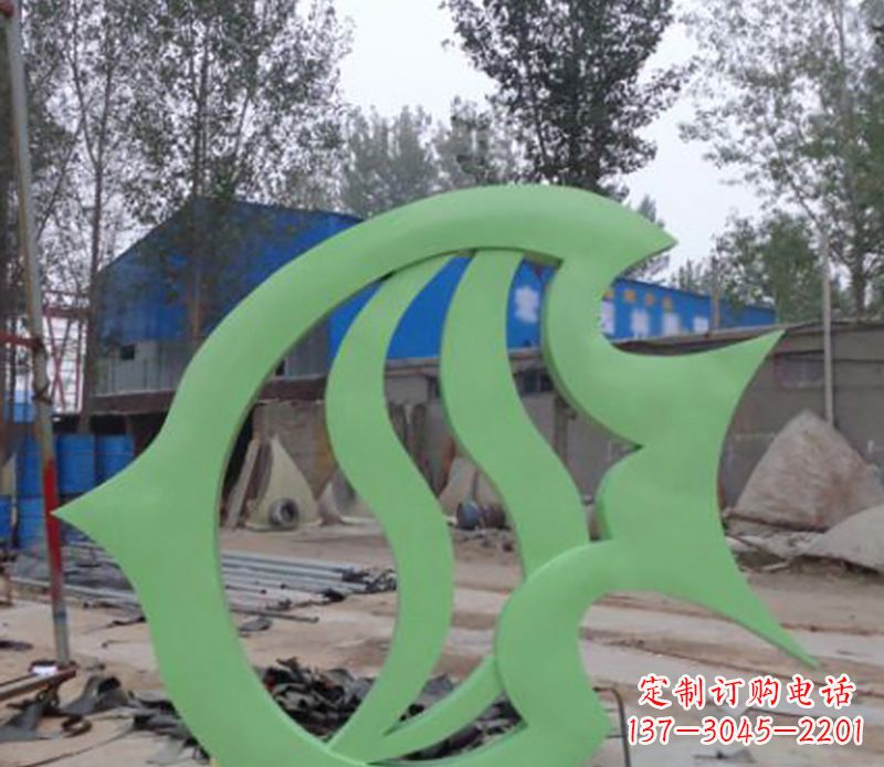 宁德不锈钢剪纸鲤鱼雕塑——传承传统艺术
