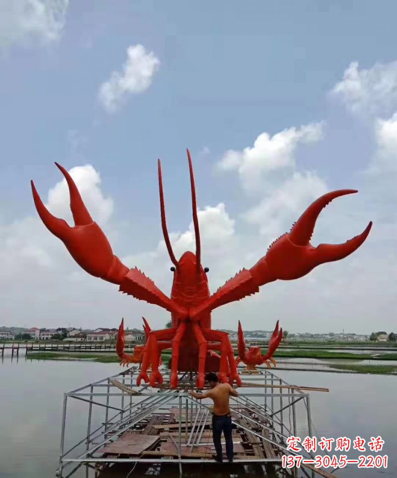 宁德不锈钢景观大龙虾雕塑