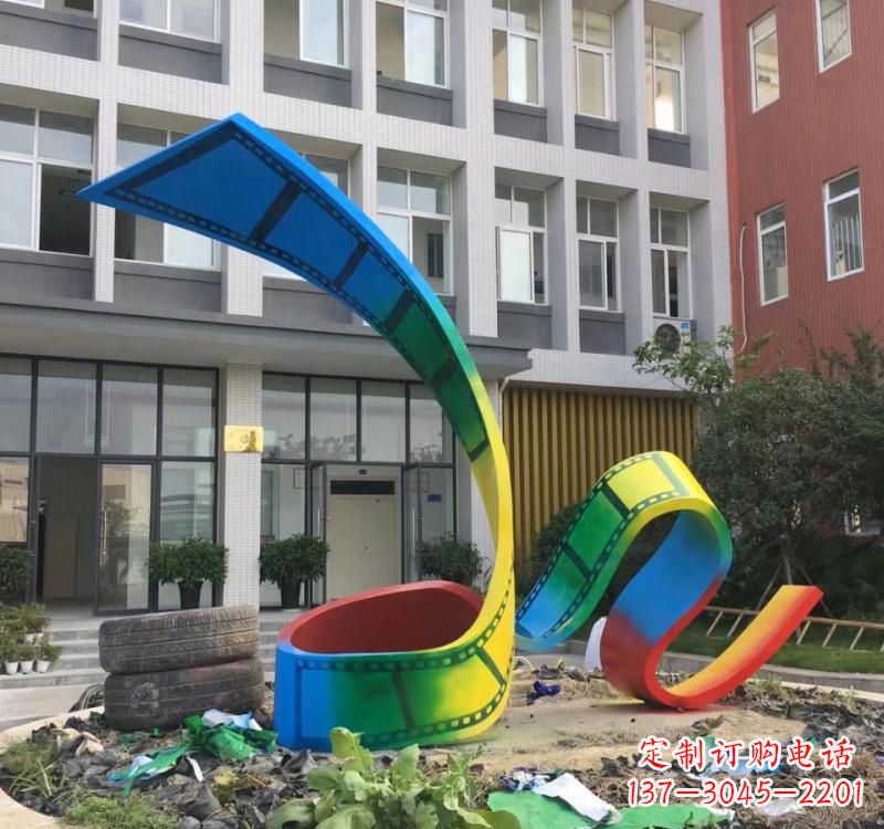 宁德不锈钢烤漆艺术胶卷雕塑——缔造艺术精品