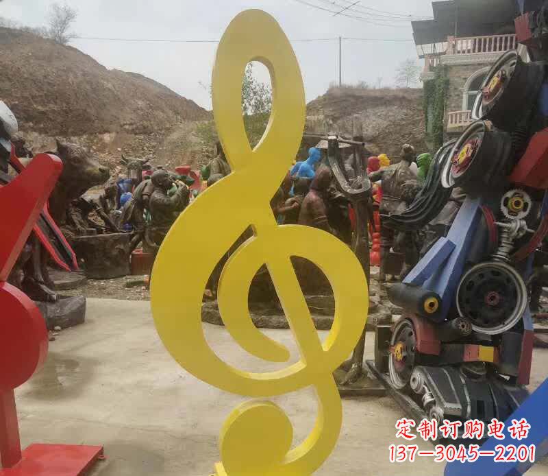 宁德不锈钢音符雕塑美丽而持久的艺术