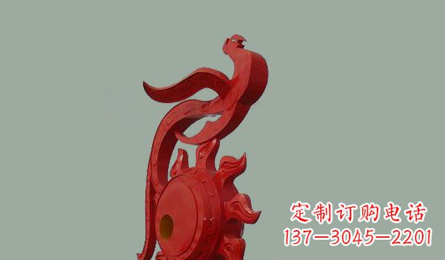 宁德不锈钢孔雀雕塑 (2)