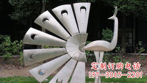 宁德不锈钢孔雀公园雕塑