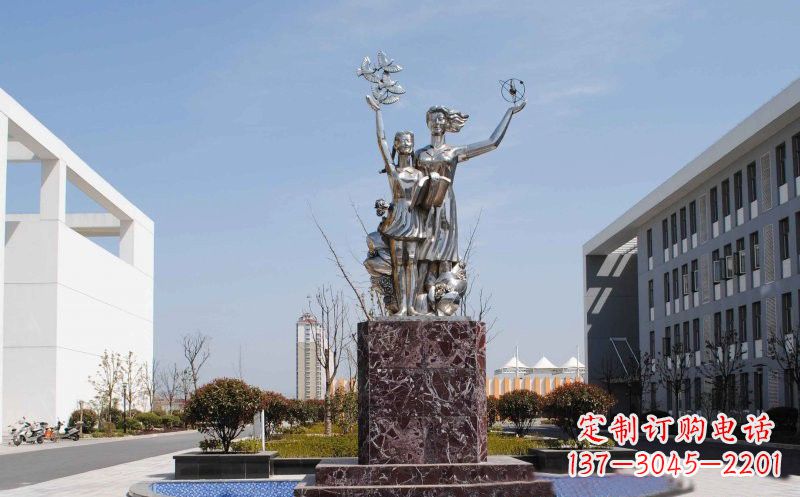 宁德不锈钢学生雕塑——记录学生成长的精美艺术品
