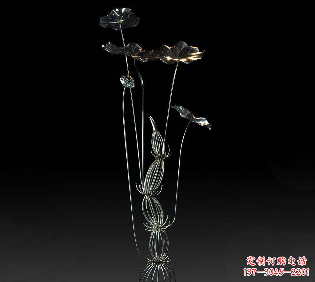 宁德不锈钢荷叶雕塑精致优雅的艺术宝藏