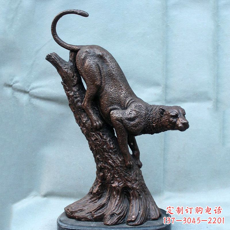 宁德不锈钢猎豹雕塑经典之美
