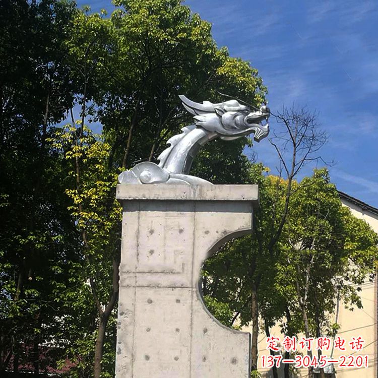 宁德不锈钢龙雕塑——传承中华文化精髓
