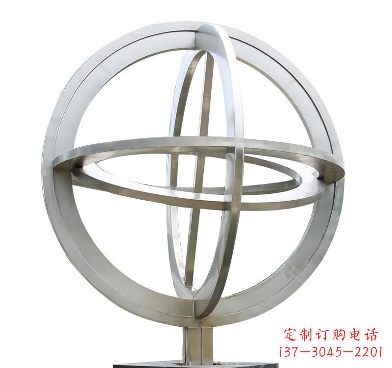 宁德不锈钢镂空地球仪雕塑——展示地球的美丽与神奇