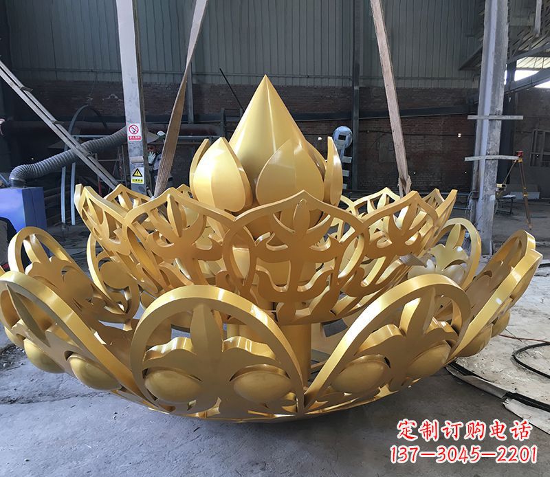 宁德不锈钢莲花雕塑精美绝伦