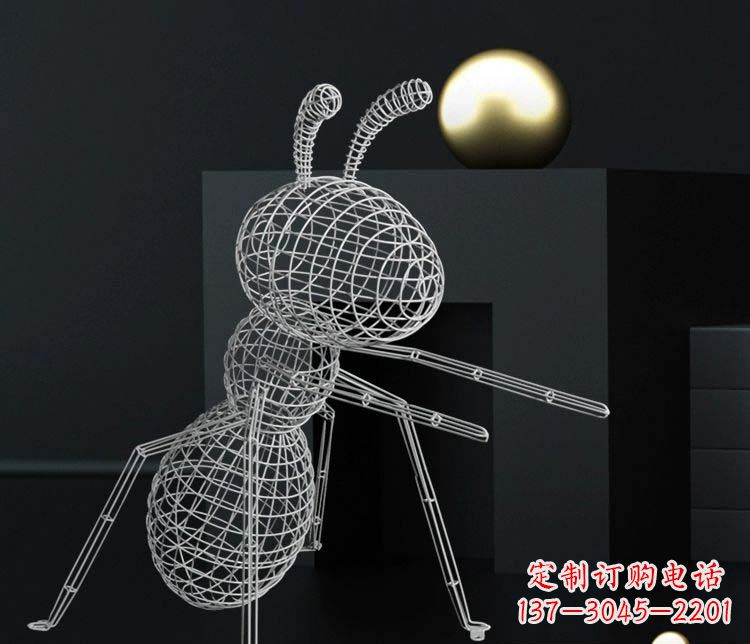 宁德不锈钢镂空蚂蚁雕塑艺术与科技的结合