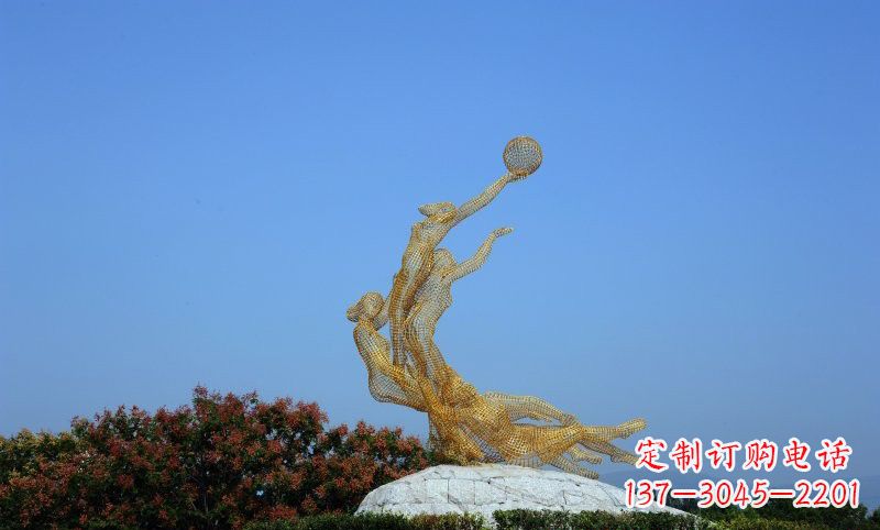 宁德精致的不锈钢女排雕塑