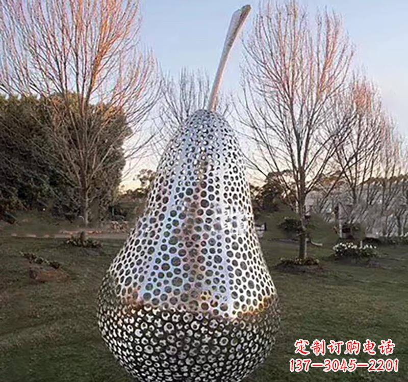 宁德不锈钢镂空水果雕塑精美绝伦