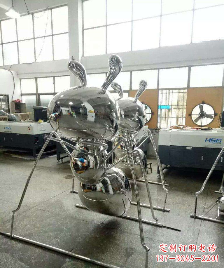 宁德不锈钢蚂蚁步行街景观雕塑——融合现代科技与自然之美