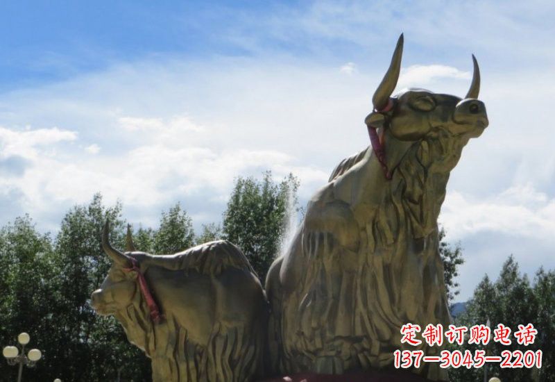 宁德不锈钢牦牛雕塑一种传统文化的精美传承