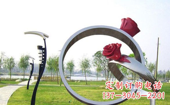 宁德不锈钢玫瑰花戒指精致雕塑之美