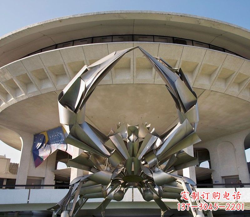 宁德不锈钢螃蟹雕塑美观耐候的户外装饰