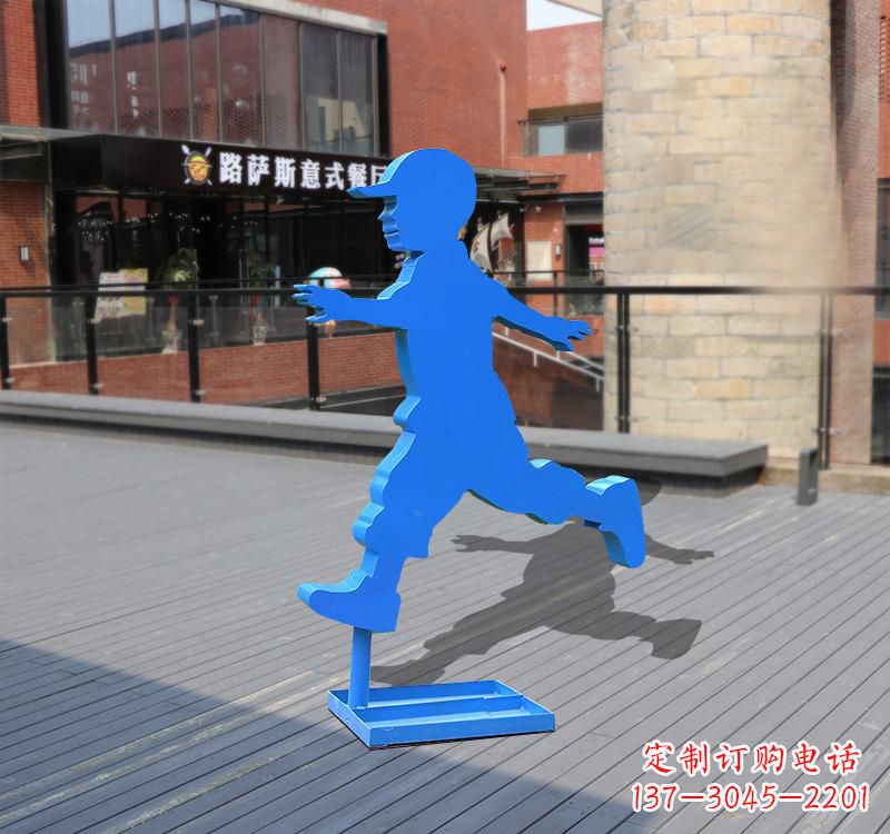 宁德儿童雕塑不锈钢跑步儿童雕塑