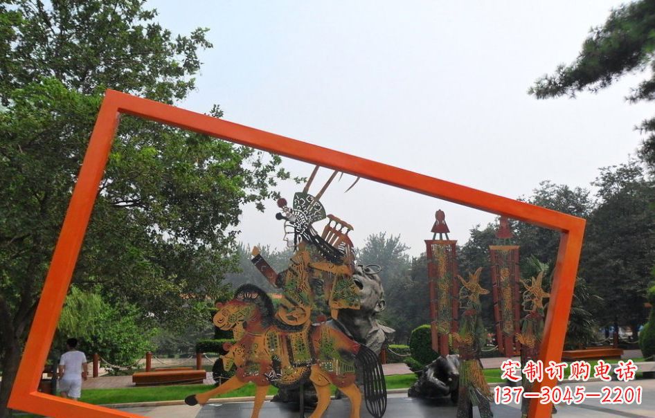 宁德传承皮影戏——不锈钢皮影戏雕塑
