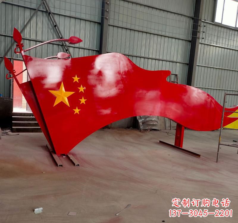 宁德不锈钢拼接党旗雕塑