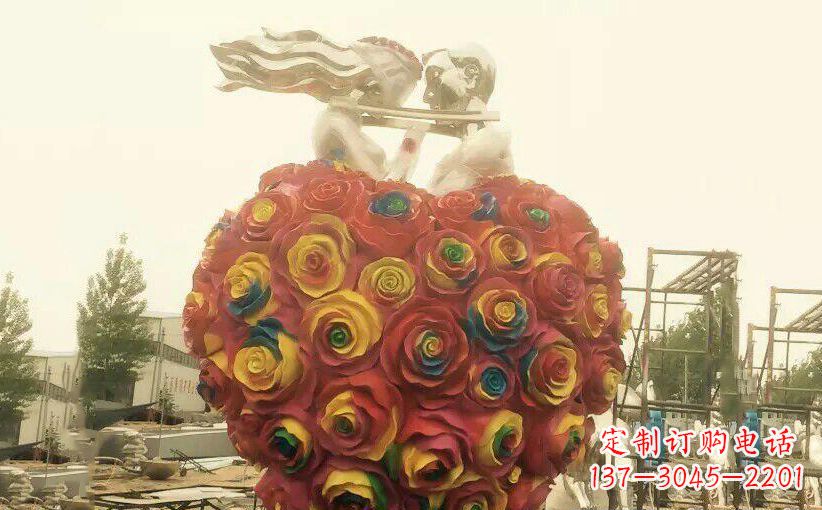宁德浪漫之美——不锈钢情侣结婚雕塑