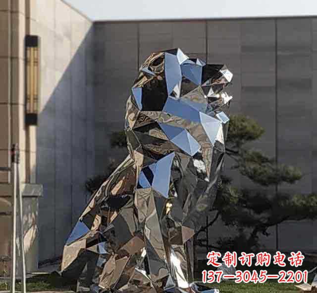 宁德不锈钢狮子雕塑象征力量与美丽