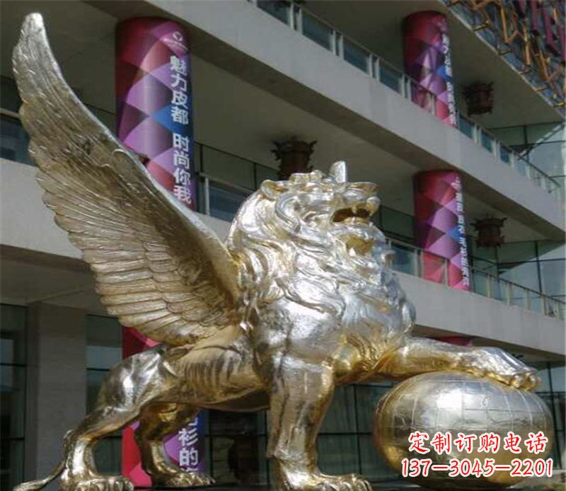 宁德不锈钢狮子雕塑象征力量与美