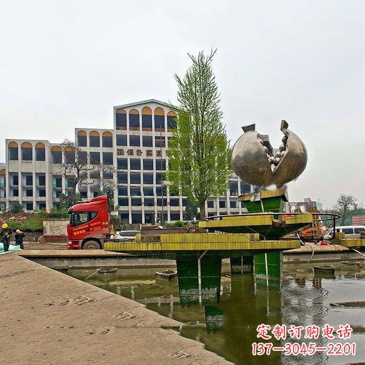 宁德不锈钢石榴景观雕塑美丽的艺术之旅