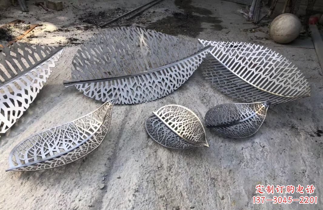 宁德优雅的不锈钢树叶雕塑