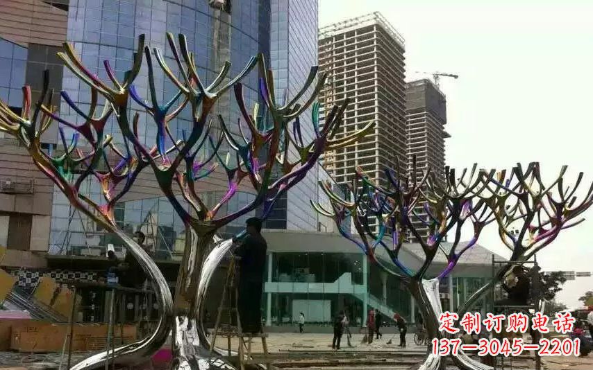 宁德不锈钢树枝景观雕塑