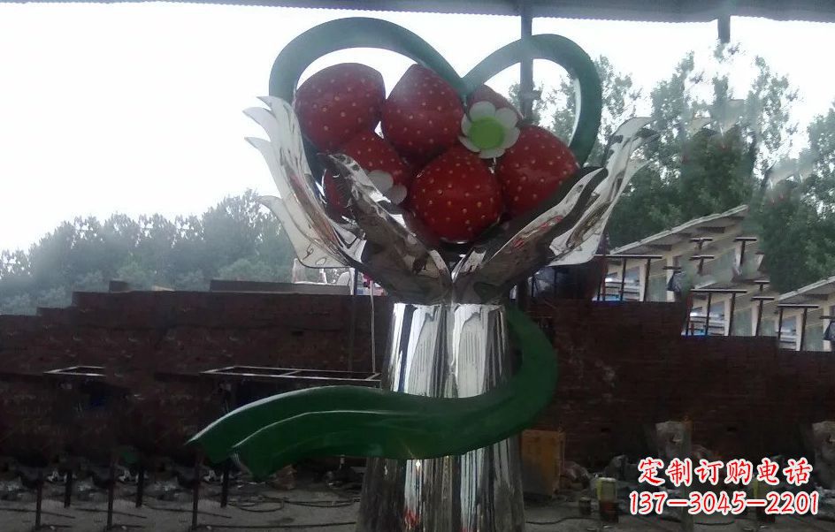 宁德不锈钢水果雕塑精美绝伦
