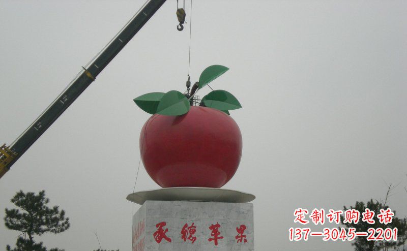 宁德不锈钢苹果雕塑艺术与美学的完美结合