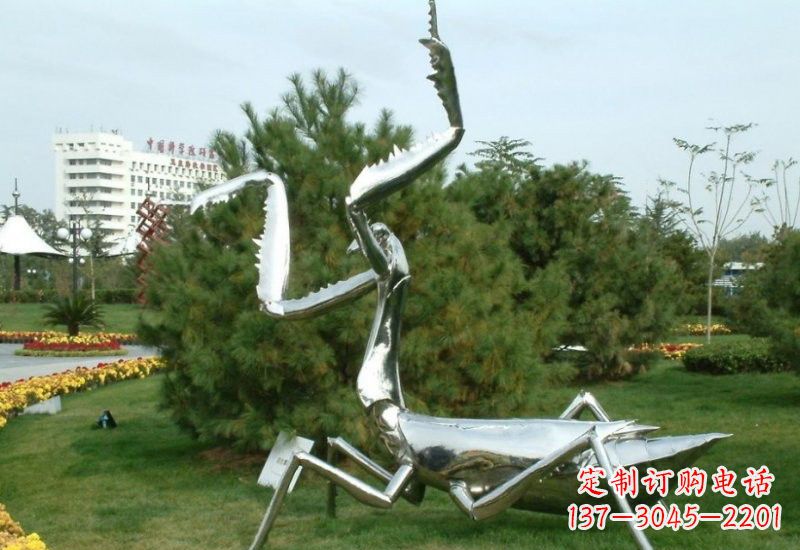 宁德不锈钢螳螂雕塑艺术的精美结晶