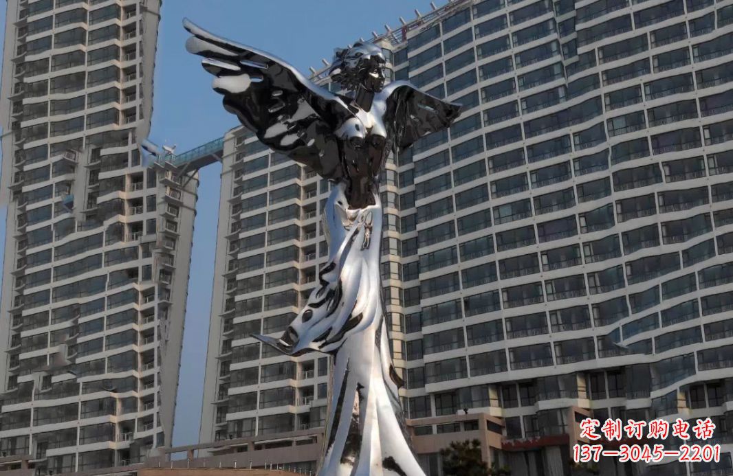 宁德不锈钢天使灿烂的城市景观