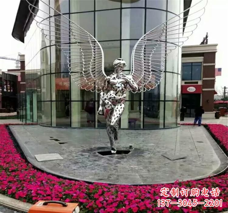 宁德不锈钢天使雕塑传递着爱的美丽