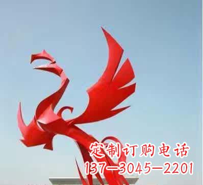 宁德不锈钢铁艺凤凰雕塑美丽的象征