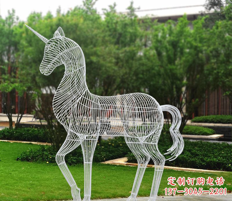 宁德不锈钢马雕精美艺术品