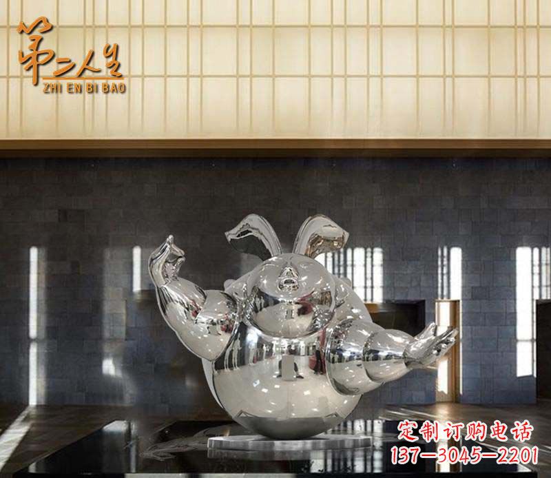 宁德不锈钢兔子雕塑——精致雕刻的艺术品